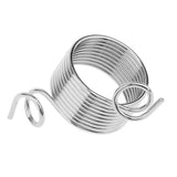 2 Size Ring Type Knitting Tools Finger Wear Thimble Yarn Spring Guides Stainless Steel Needle Thimble Sewing Accessories - Yarnveda