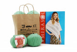 Eunice Crocheted Poncho using Mirasol's Usun Organic Cotton - Yarnveda