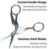 Fancy Stork Shaped Scissors - Yarnveda