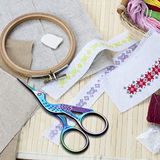 Fancy Stork Shaped Scissors - Yarnveda