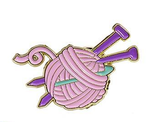 Knitting Ball of Yarn Enamel Lapel Pin - Yarnveda