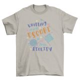 Knitting needles and wool t-shir - Yarnveda