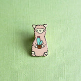 Wild Whimsy Alpaca Cactus Pin - Yarnveda