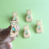 Wild Whimsy Alpaca Cactus Pin - Yarnveda