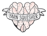 YARN SQUISHER Love Enamel Pin - Yarnveda